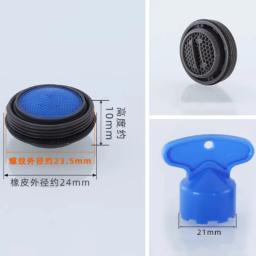Arejador de Torneira 10 Peças, Economizador de Água, de Porcelana, para Bico de Banheiro, com Saída de Água em Formato de Flor para Prevenir Respingos - Image 6