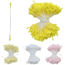 400 peças de estames de flores artificiais de 2mm com várias opções, mini pistilos de pérola para decoração de casamentos, festas e casa, acessórios para DIY. - Image 1