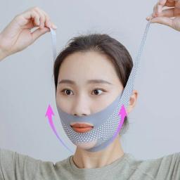 Face-lift com sono rosto v shaper facial emagrecimento bandagem relaxamento forma elevador reduzir queixo duplo rosto desbaste banda massagem - Image 2
