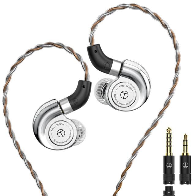 TRN Conch Fones de Ouvido Intra-auriculares com Diafragma de Diamante DLC
