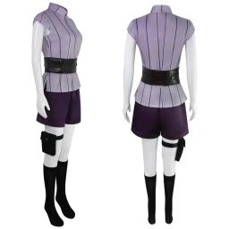 Hyuga hinata cosplay traje peruca roupas femininas halloween carnaval festa terno hyuuga ninja cosplayer roxo longo bonito peruca - Image 6