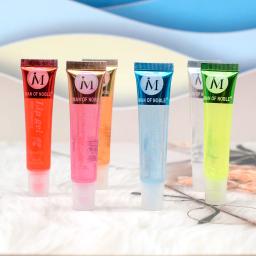 6 pçs sabor frutado aquoso brilhante conjunto de brilho labial claro gel hidratante brilho labial feminino lábios maquiagem atacado - Image 2
