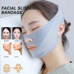 Face-lift com sono rosto v shaper facial emagrecimento bandagem relaxamento forma elevador reduzir queixo duplo rosto desbaste banda massagem - Image 1