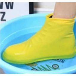 Borracha Rain Boot Overshoes para uso ao ar livre, Silicone impermeável sapato cobre, chuvoso dia sapato capa, reutilizável, antiderrapante, 1 par - Image 5