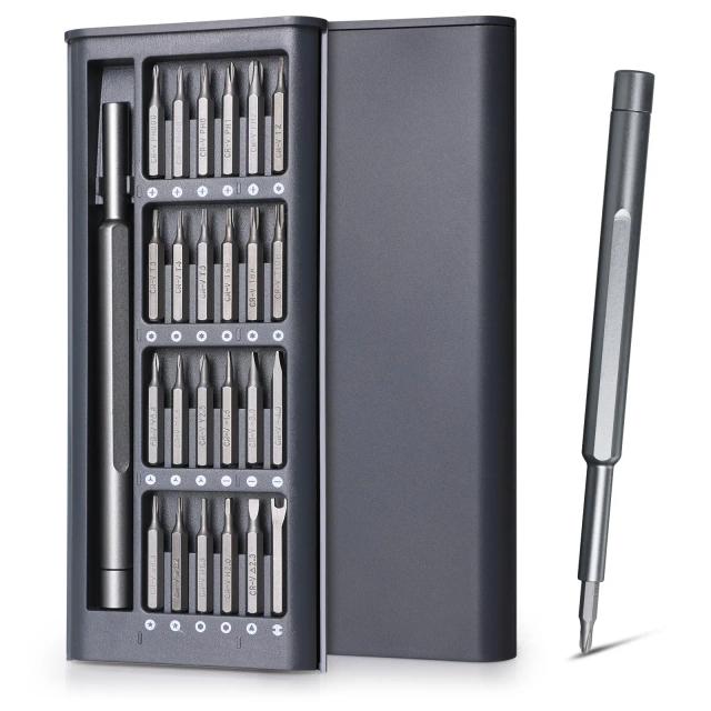 Conjunto de Chave de Fenda de Precisão 25 em 1 Phillips Torx Hexagonal