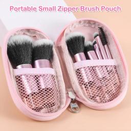 Conjunto de 10 Pincéis de Maquiagem para Viagem, Pincéis Mini de Tamanho Compacto - Image 6
