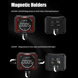 UNI-T LM320D LM320E LM320F Laser Inclinômetro Digital Angel Meter com Medição de Ângulo Relativo Absoluto Inclinômetro Magnético - Image 4