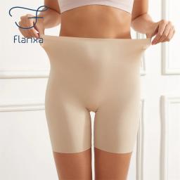 Flarixa sem costura cintura alta feminina perna longa cinto calcinha confortável sem costura calcinha longa barriga apertada sem costura shorts calcinha - Image 3