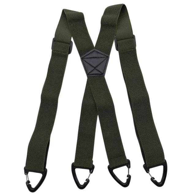 Suspensórios Ajustáveis Elásticos para Trabalho Masculino Largura 3,8cm 120cm