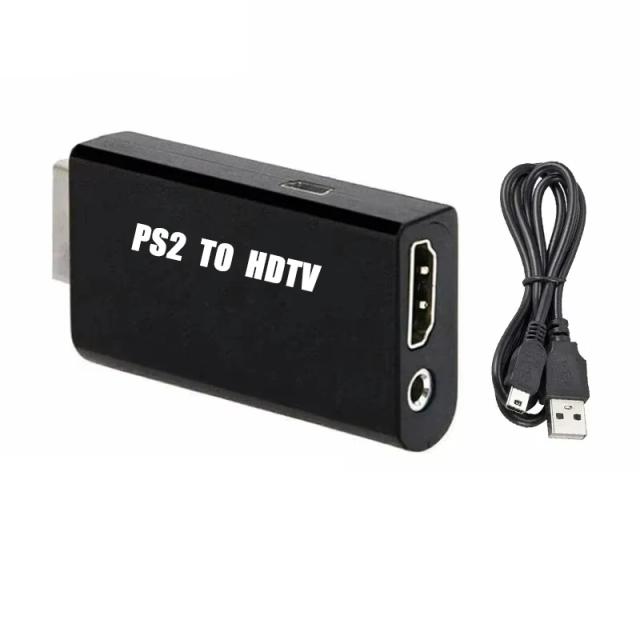 Adaptador Conversor PS2 para HDMI com Cabo de Áudio 3.5mm