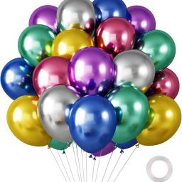 30 pçs balão de látex cromado branco rosa azul bola de hélio casamento adulto festa de aniversário decoração chá de bebê globos - Image 3