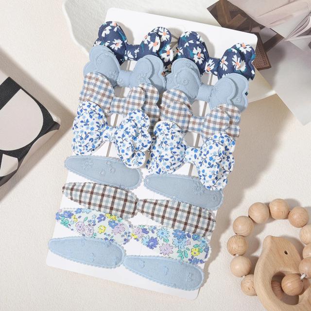 Grampos de Cabelo Infantil Laço Colorido 16 Peças