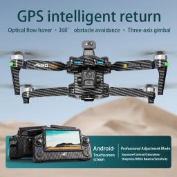 Drone GPS AE60 Profissional com Câmera 8K HD, Gimbal de 3 Eixos, Motores Brushless, Evitação de Obstáculos de 20KM, FPV e Função de Lançamento Aéreo para Pesca - Image 2