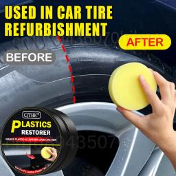 Restaurador de plástico para carro, produtos de limpeza de carro com brilho preto, restauração de couro plástico, polimento automático e reparo, renovador de revestimento - Image 6