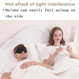Máscara de dormir 3d bloquear luz máscara de sono para olhos macio dormir ajuda máscara de olho para viagens noite respirável slaapmasker - Image 4