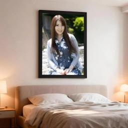 Pôster artístico de Yui Hatano, atriz de vídeos para adultos, decoração de parede removível, enfeite para interiores e exteriores, ideal para colecionadores. - Image 5