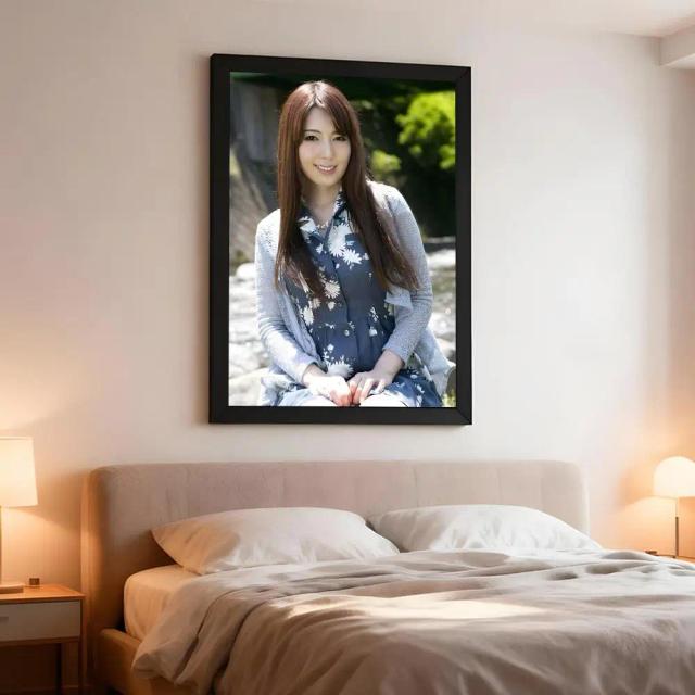 Pôster Artístico Yui Hatano Decoração de Parede Removível para Colecionadores
