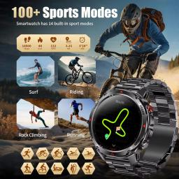 Forerunner 570 gps relógio inteligente 3atm à prova dwaterproof água tela amoled multi-banda gnss bússola altímetro lanterna esportes smartwatch masculino - Image 6
