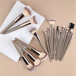 Conjunto Profissional de Pincéis de Maquiagem 3-20PCS, Macios e Fofos, para Base, Sombra, Corretivo, Blush e Kabuki, Ferramenta de Beleza para Mulheres - Image 5