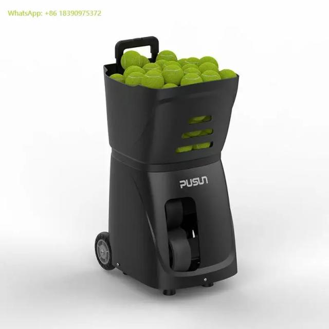 Pusun PT-SMART Máquina Lançadora de Bolas de Tênis Ultra Leve 115 Bolas
