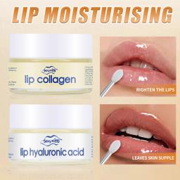 Máscara Labial Noturna de Colágeno com Ácido Hialurônico 20g Hidratação Profunda Hidratante Duradouro Esfoliação Dia e Noite - Image 3
