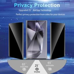 3 pçs privacidade vidro temperado para samsung galaxy s25 ultra s25 plus protetor de tela para samsung s25 s25ultra anti espião vidro - Image 3