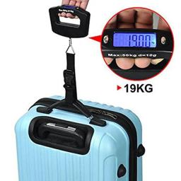 Balança Digital de Bagagem de 50kg, Balança Portátil para Malas, Balança Eletrônica Portátil com Display Digital Retroiluminado, Acessórios de Viagem - Image 6