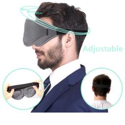 Máscara para Dormir 3D Contornada, Máscara de Dormir 100% Bloqueadora de Luz, Venda para os Olhos Macia com Zero Pressão nos Olhos, Slaapmasker - Image 6