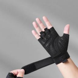 Luvas de Fitness para Academia e Ciclismo, Verão, Masculinas e Femininas, com Suporte de Punho, Luvas para Halteres, Levantamento de Peso, Antiderrapantes e Respiráveis para Treino - Image 5