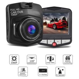 1080p carro dvr traço cam para carros câmera hd gravador de vídeo para veículos dvrs monitor visão noturna câmera do veículo estacionamento - Image 2