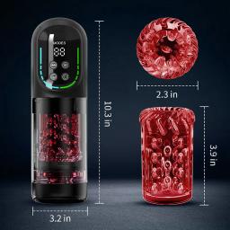 Masturbador Automático Masculino com Rotação Telescópica, Equipamento de Masturbação Vaginal, Brinquedos Sexuais para Homens, Produtos para Adultos, Masturbador com Pistão - Image 6
