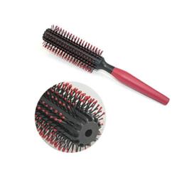 Escova redonda de plástico profissional, rolo quiff, pente de cabelo encaracolado, massageador, escova de cabelo, salão de beleza, barbeiro, nova espiral - Image 2