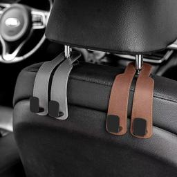 Ganchos para encosto de cabeça de carro, cabide para bolsas, organizador de assento traseiro, clipes de fixação automática, ganchos para carro - Image 1