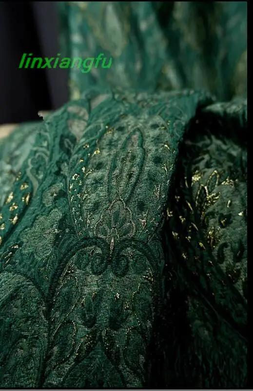 Palácio exótico-Tecido Jacquard, Tecido Jacquard, Tecido de Seda Brilhante, Textura Tridimensional, Estilo Europeu, Tecido Designer