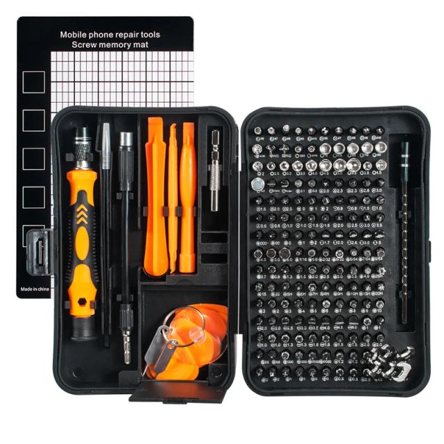 Conjunto de Bits de Chave de Fenda Magnética Torx Phillips Telefone PC Ferramentas de Reparo 170 em 1