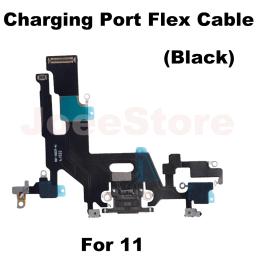 Porta de carregamento cabo flexível para iphone 11 12 13 14 pro max mini x xs xr usb carregador doca conector com microfone fita reparação - Image 6