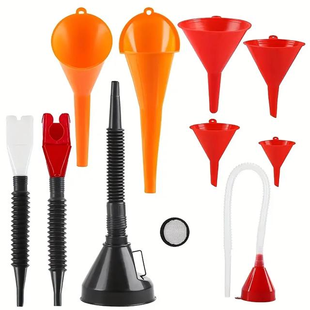 Conjunto Funil de Plástico para Carro 11 Peças