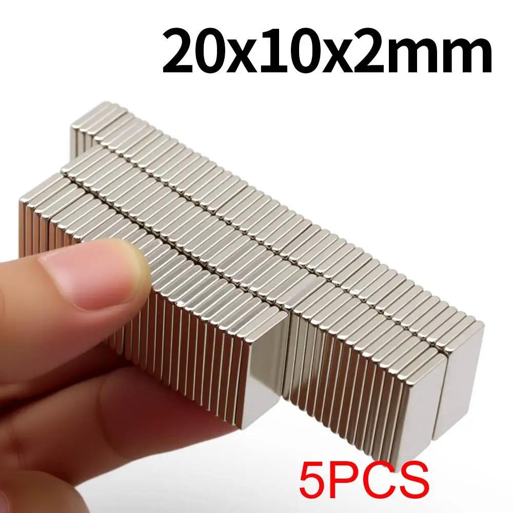 Ímã de neodímio super forte 20x10x2mm n35 ndfeb bloco imanes magnético permanente ímãs poderosos ímã de geladeira - Image 1