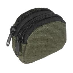 Bolsa de moedas de bolso com zíper duplo de nylon, bolsa tática molle leve ao ar livre, porta-cartões pequeno, chaves, cinto de armazenamento, bolsa de cintura - Image 3