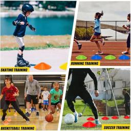 Cones de Disco para Treino de Futebol, Placas de Agilidade, Cones de Sinalização para Prática ao Ar Livre de Futebol e Basquete, Cores Aleatórias - Image 2