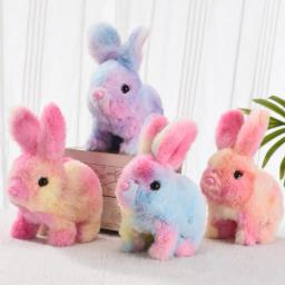 Brinquedo de Coelho de Pelúcia Elétrico que Salta, Coelhinho Interativo para Meninos e Meninas, Brinquedo de Animal de Pelúcia com Som - Image 4