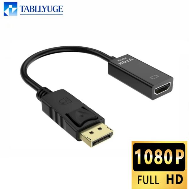 Adaptador DisplayPort para HDMI 4K Macho para Fêmea Amzpas
