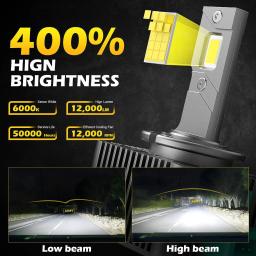 Lâmpadas led para faróis de carro, série d d1s d3s d2r d2s d4r d4s d5s d8s turbo luzes 6000k 70w lâmpada automática plug & play kit de conversão hid - Image 5