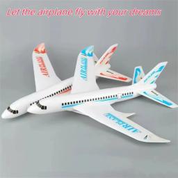 Brinquedo de Avião de Passageiros Montável de Espuma EPP de 49CM para Crianças, Lançamento Manual, com Adesivos, para Atividades ao Ar Livre - Image 4