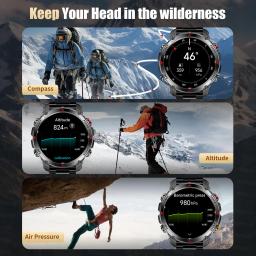 Forerunner 570 gps relógio inteligente 3atm à prova dwaterproof água tela amoled multi-banda gnss bússola altímetro lanterna esportes smartwatch masculino - Image 5