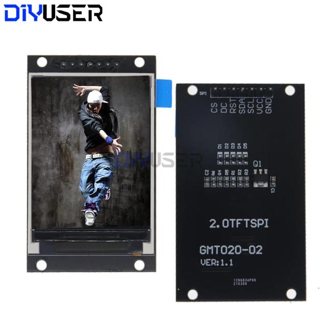 Unidade LCD OLED 2.0 polegadas ST7789V TFT SPI 240x320 para Arduino