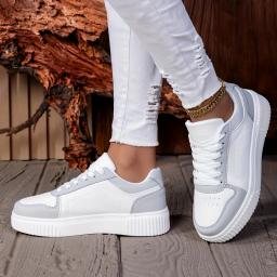 Maedtef sapatos femininos homem casual vulcanizar sapato rendas até tênis feminino antiderrapante leve confortável unisex sapatos esportivos - Image 3