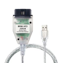 Mini Vci para Toyota J2534 V18.00.008 OBD2 Cabo de diagnóstico de carro FT232RQ TIS Techstream MINI-VCI J2534 para Toyota - Image 3