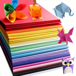 Papel origami a4, papel de cópia de papel de impressora 10 cores papel colorido aleatório papel de papelaria multiuso papel de impressão colorido - Image 1