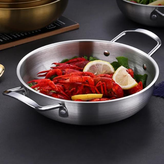 Panelas de Aço Inoxidável para Cozinha Doméstica e Piquenique